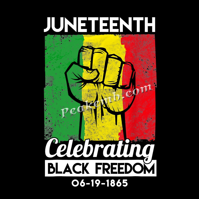 2022 Hotsale juneteenth 1865 heat transfer dtf printing Ready To Ship In Stock