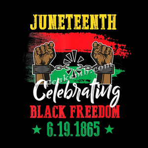 2022 Hotsale juneteenth 1865 heat transfer dtf printing Ready To Ship In Stock