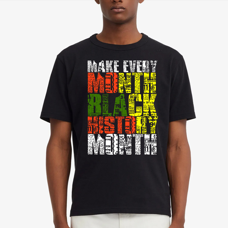 Low MOQ Heat Press Male Every Month Black History Month DTF Transfer Custom Hotfix Logo Transfer