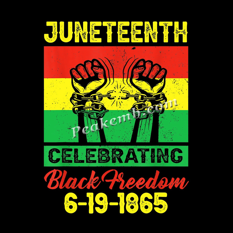 2022 Hotsale juneteenth 1865 heat transfer dtf printing Ready To Ship In Stock