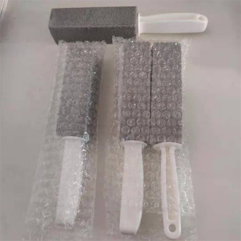 Pumice Stone Toilet Bowl Cleaner Handle Removes Limescale & Hard Water Stains Toilet Brush/Grills/Tile/Grout/Swimming pool