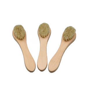 Wholesale 100% Natural Sisal Boar Bristles Long Bamboo Beech Wooden Handle Foot Cleaning Scrubber Nail Finger Foot Brush