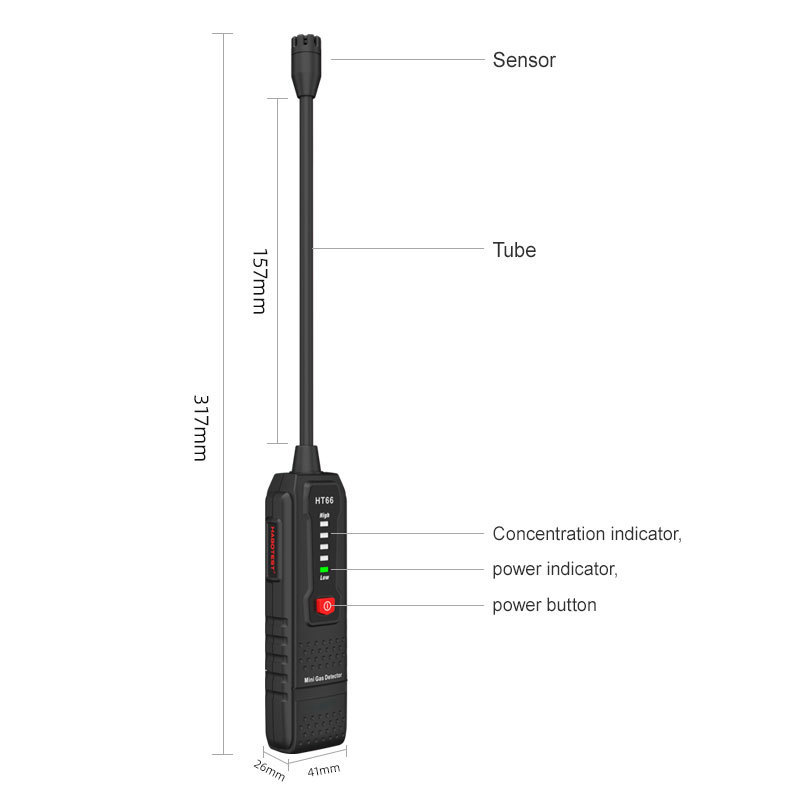 habotest New Arrival Pocket Methane ethane gasoline N-butane combustible gas leak indication detector pen HT66