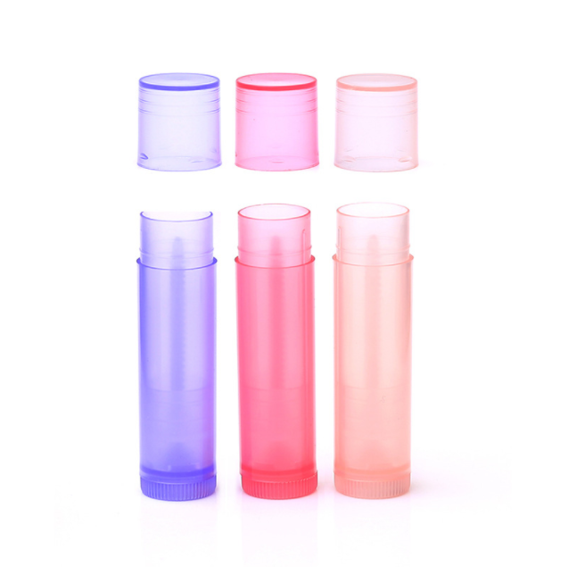 5g cosmetic empty Glue Stick transparent Travel Bottle Lipstick Tube Lip Balm Containers pp lipstick bottle