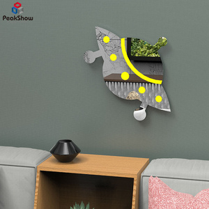 Peakshow UFO Shape Image Screen Printing Wall Decorative Acrylic Mirror Panels Acrylic Mirror Sheet Acrylic Wall Mirror Sticker