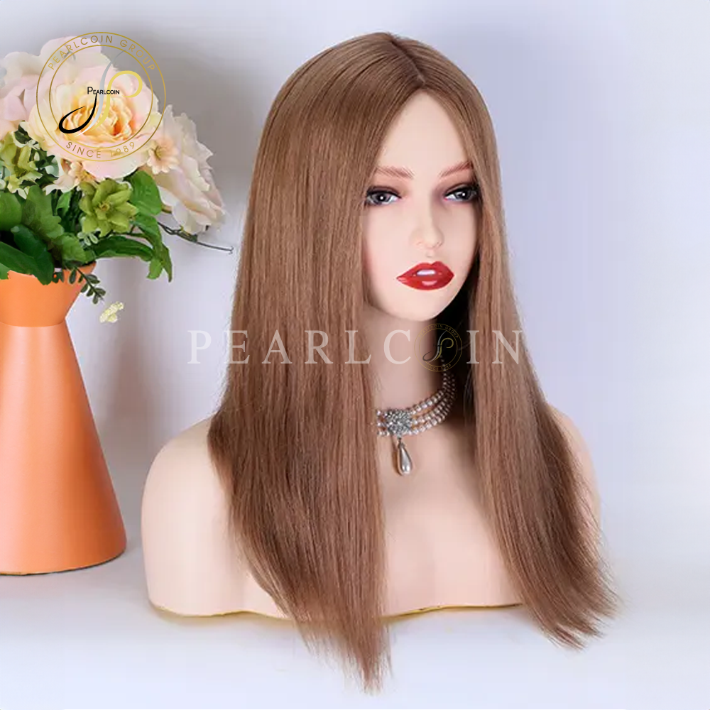 16 brown Balaia lattice colored silk top human hair Prime Minister customized Jewish women wig.