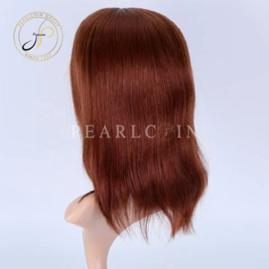 Hand-knotted medical wig with brown bottom Europe Remy hair hat wig hat lace top 5*5 human hair wig.