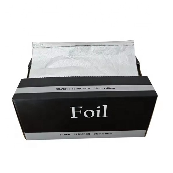 20cm x40cm extra wide embossed hair salon aluminum foil for hairdressing 200 foil sheets