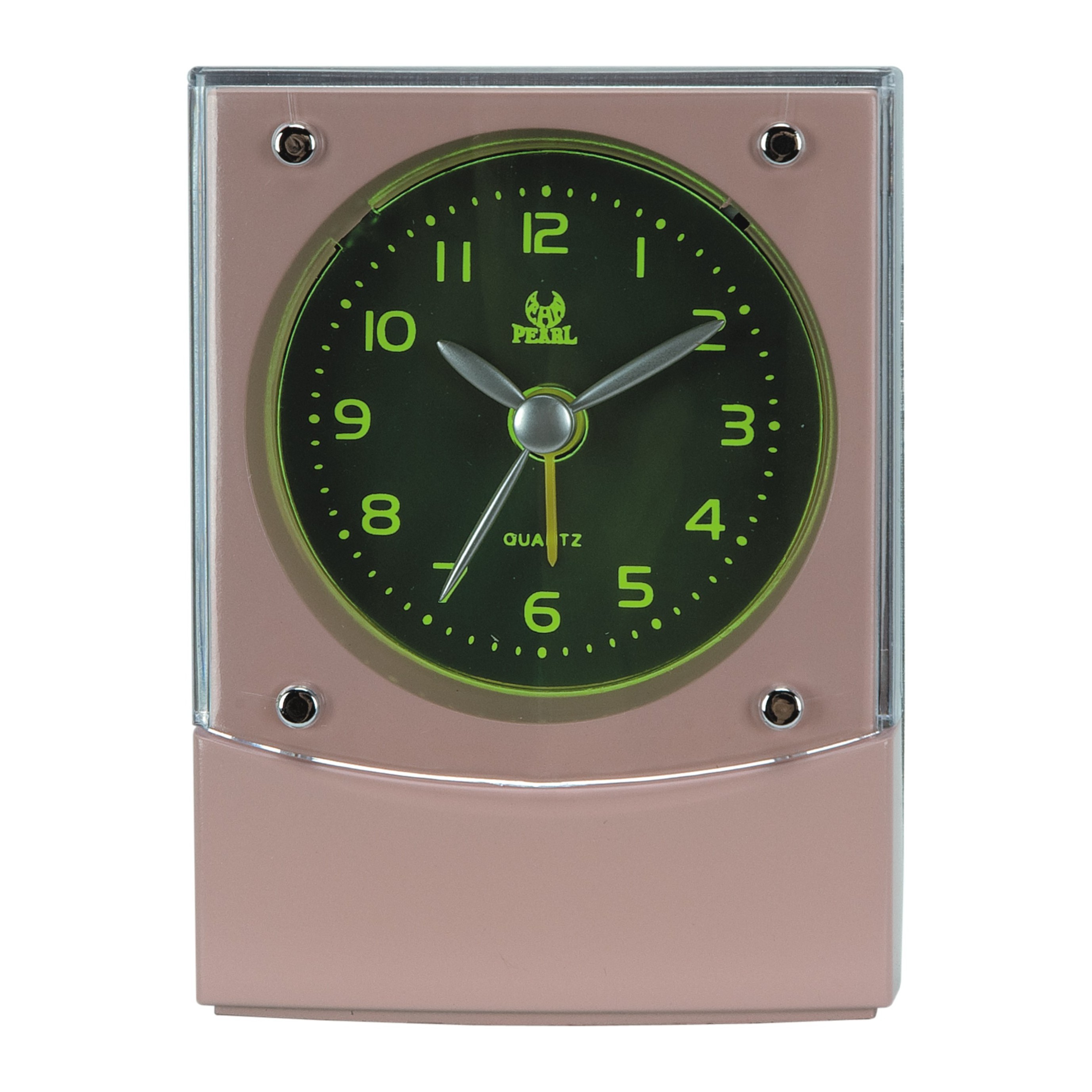 Guangdong Ostar Sweep Movement Quartz BJ Travelling Alarm Table Clock with Snooze/Light OEM are welcome