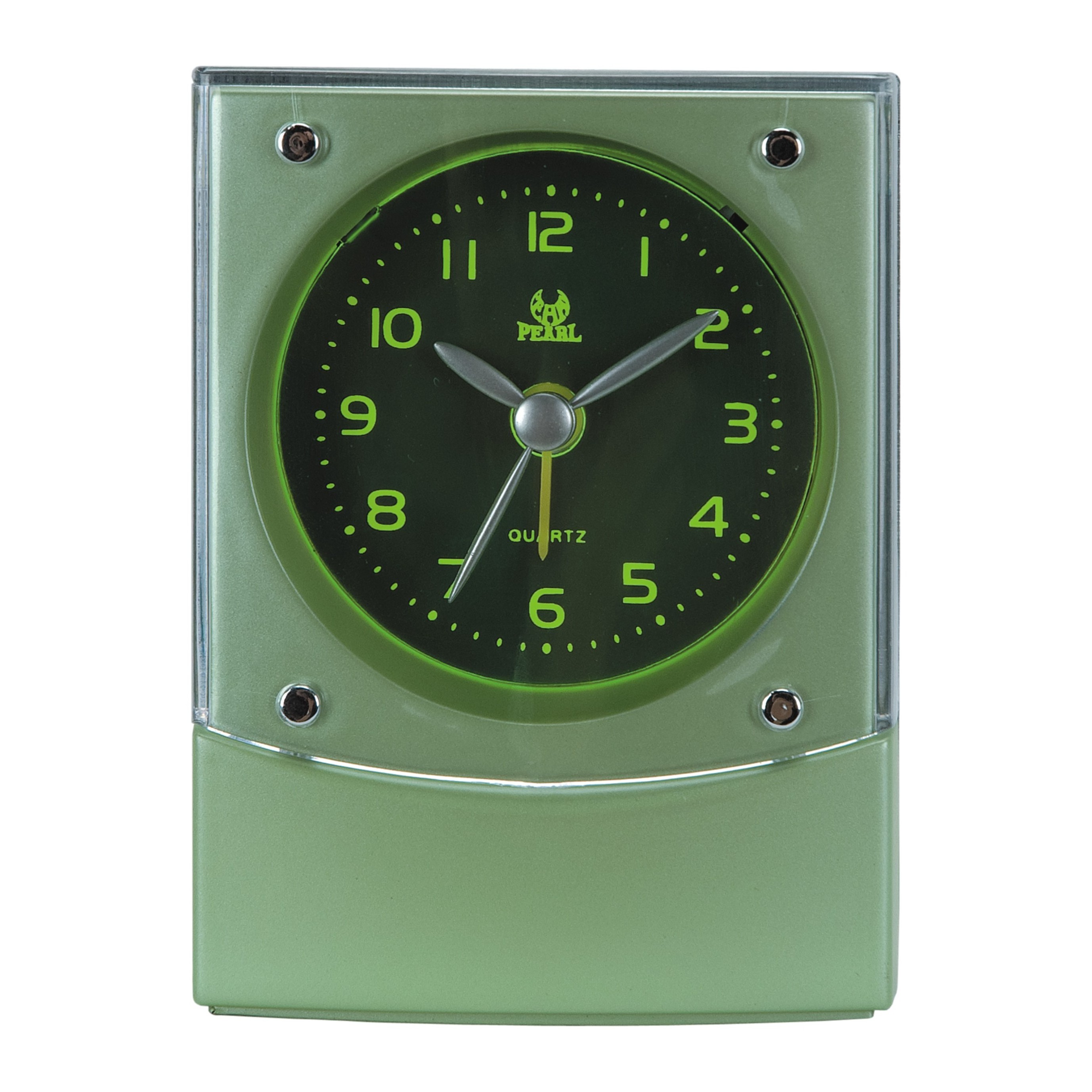 Guangdong Ostar Sweep Movement Quartz BJ Travelling Alarm Table Clock with Snooze/Light OEM are welcome