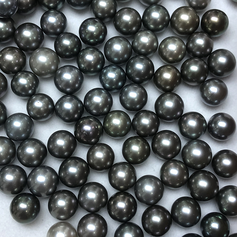 wholesale natural tahitian pearls,11-12mm,round,good luster,slight blemish