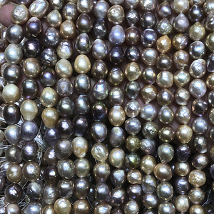 natural wholesale edison pearls baroque,high luster,clean surface,pink/purple/multicolor available,interesting wrinkled skin