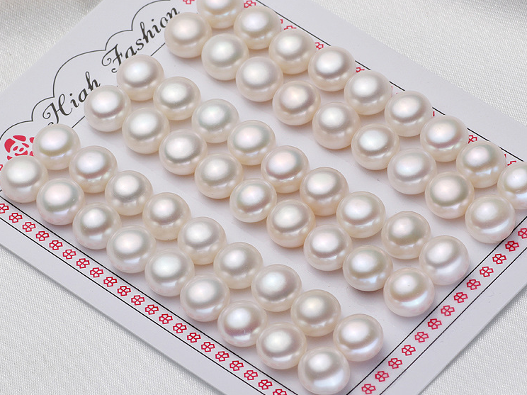 half drilled 3A grade genuine cultured wholesale freshwater pearl natural loose pearls