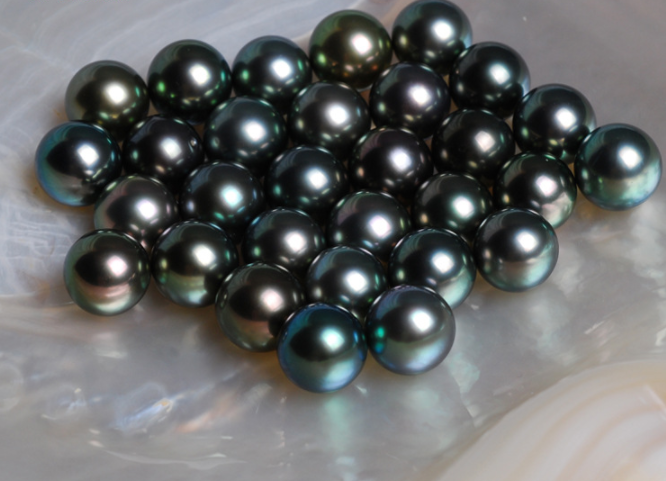 supply aaa natural wholesale dark golden peacock black color tahiti south sea pearls