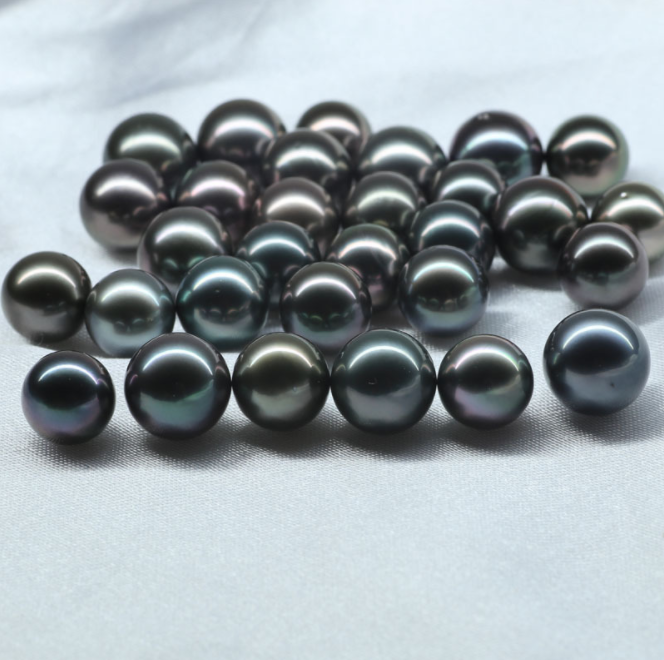 supply aaa natural wholesale dark golden peacock black color tahiti south sea pearls