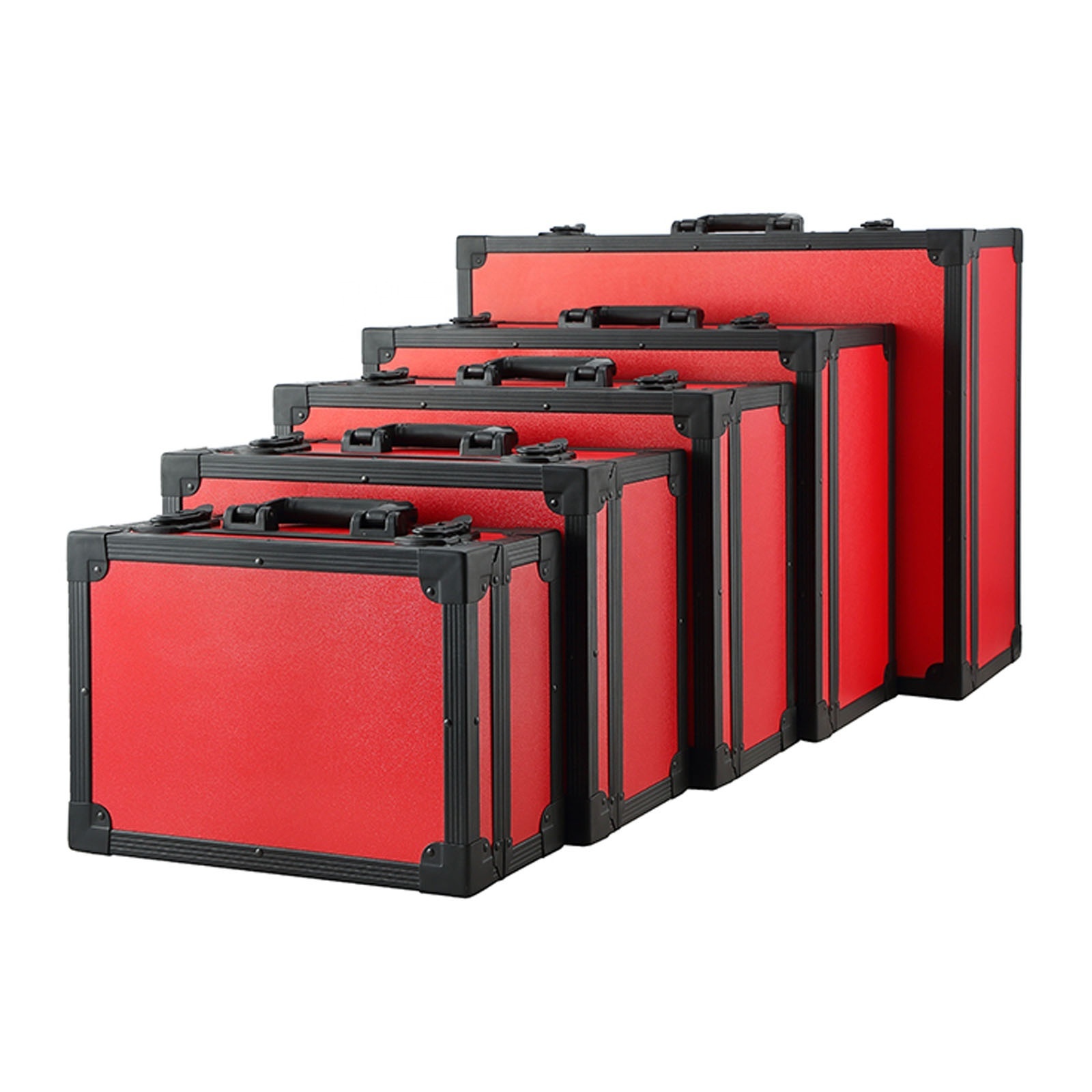 Custom aluminum used flight case used flight cases with Black Profile and Red Panel for sale