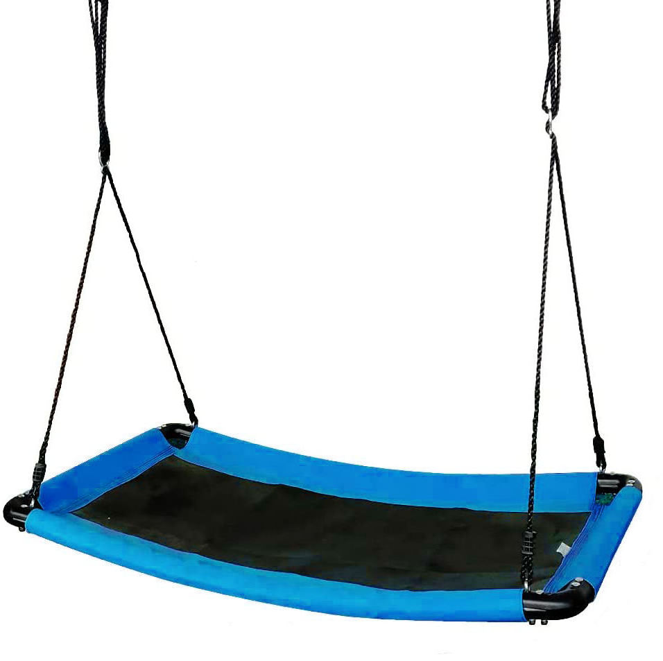 Padded Steel Frame Platform Kids Swing Rectangle Nest Fabric Flying ...