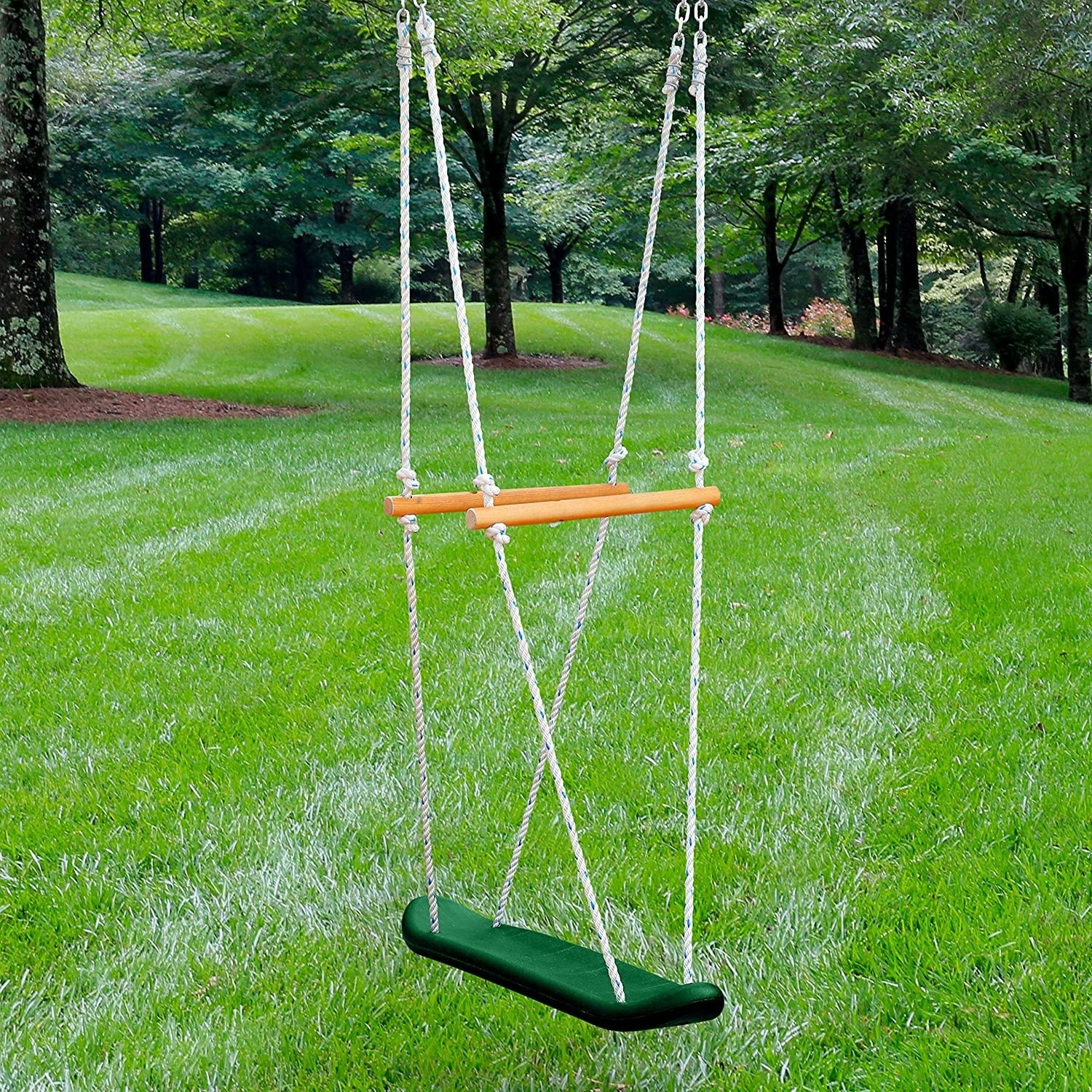 Green Black Skateboard Swing Standing Swing for Outdoor Swing Set