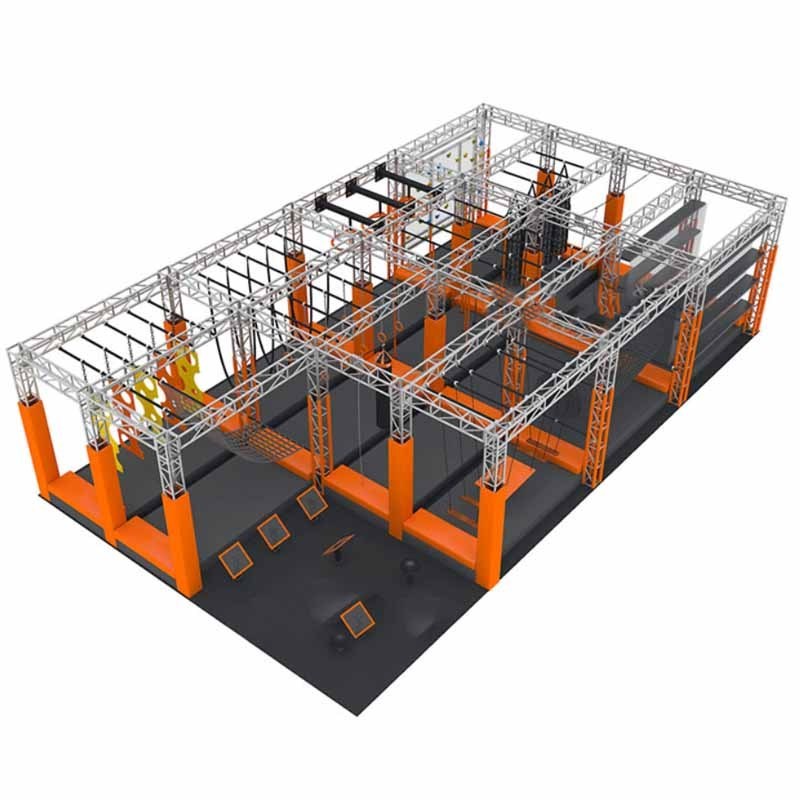 Ninja warrior equipment Indoor outdoor kids park American swing through the air challenge Trapeze Course