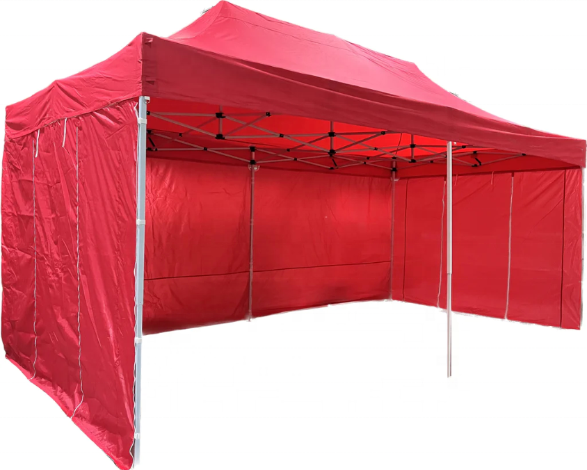 Portable Red 10 x 20 pop up tent pop-up tent