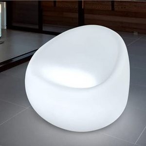 Changing LED Light Up Furniture Round Egg Shape Chair Pub Club Lounge Party Seat