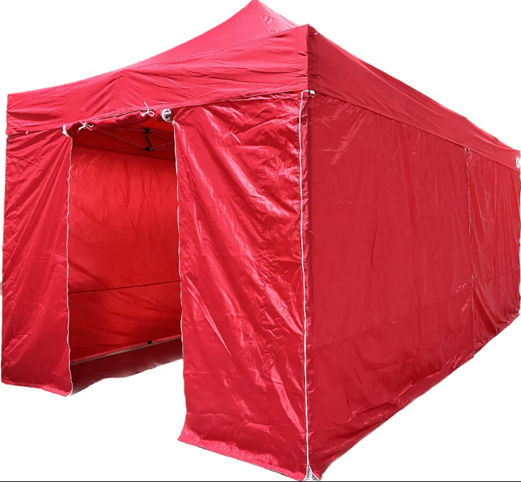 Portable Red 10 x 20 pop up tent pop-up tent