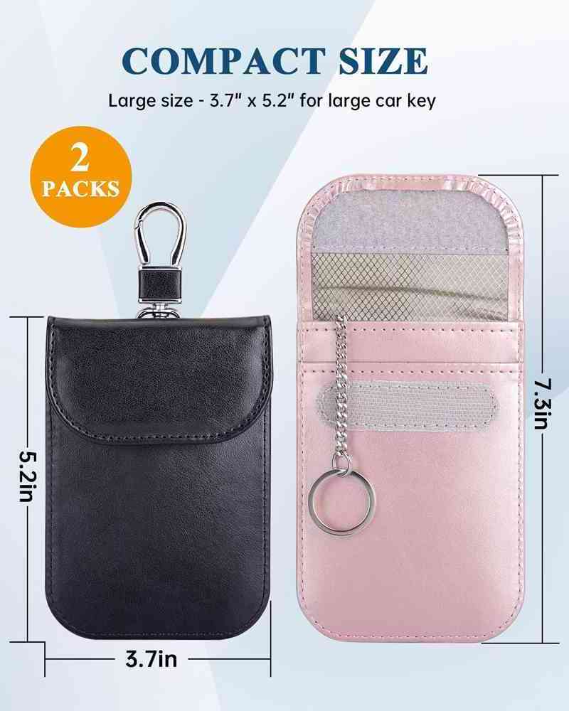 Wholesale Faraday Bags Signal Signal Shield Pouch for Car Key And Phone Waterproof Key Fob Protectors Travel RFID Blocking Bags