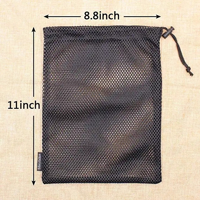 Custom Size Nylon Drawstring Bag Mesh Sack Toy Ball Storage Pouch  For Travel Outdoor Activity Sac A Cordon Gift Draw string Bag