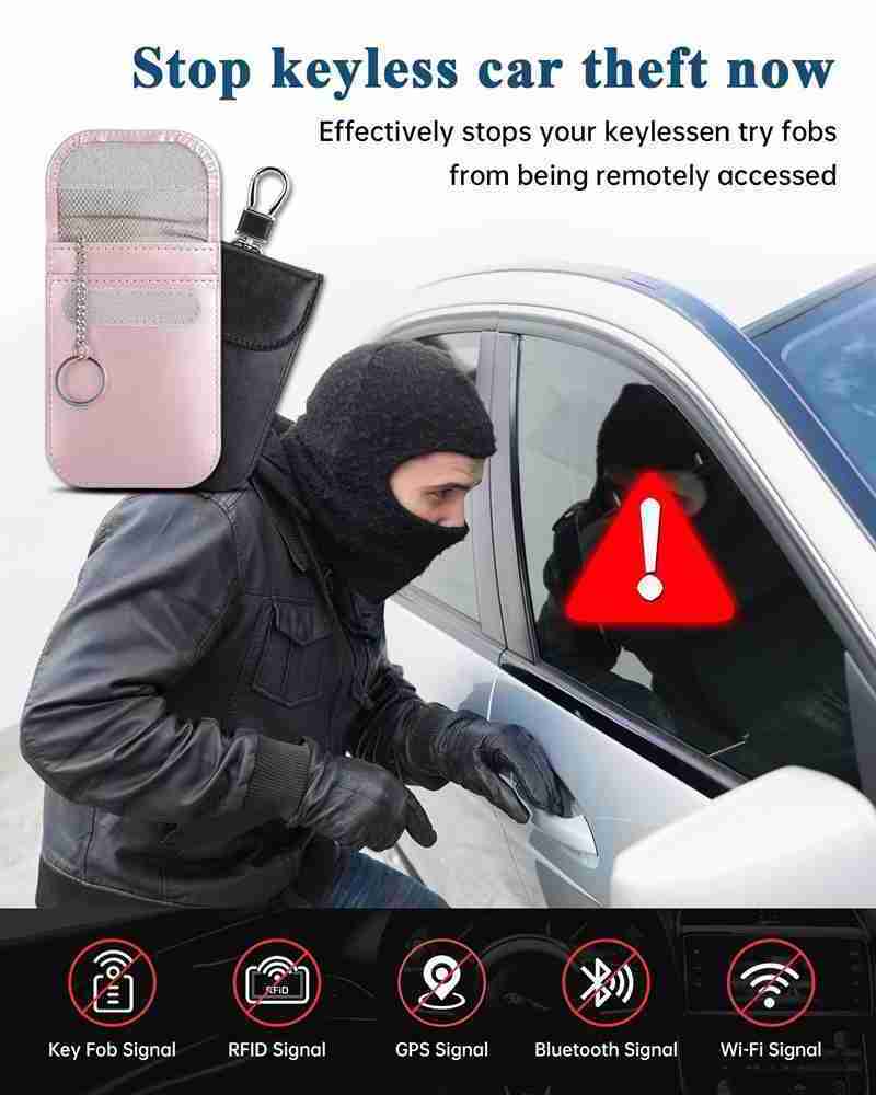 Wholesale Faraday Bags Signal Signal Shield Pouch for Car Key And Phone Waterproof Key Fob Protectors Travel RFID Blocking Bags