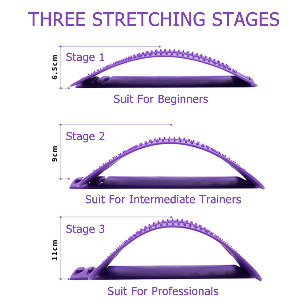 Custom Magnetic Back Stretcher Lumbar Traction Device Masajeador Espalda Backstretcher Corrector Masajeador Lumbar Back Massager