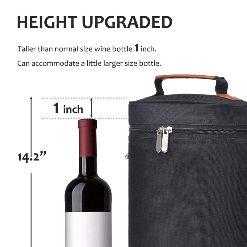 OEM ODM Sac Isotherm Tote Beer Wine Cooler Bag Travel Picnic Insulated Thermal Polyester Bag For Bottle Messenger Handbag Bag