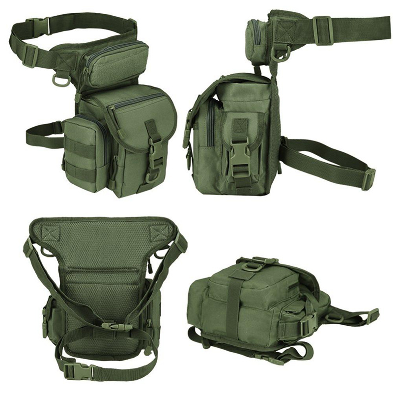 Private Label Oxford Waterproof Tactical Drop Leg Bag Unisex Hunting Hiking Hip Belt Tactical Fanny Pack Outdoor Bag