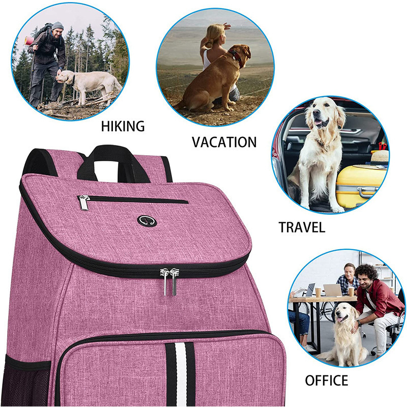 Custom Pet Food Bags Dog Food Carrier Backpack Oxford Outdoor Travel Waterproof Rucksack Portable Cat Food Storage Back pack