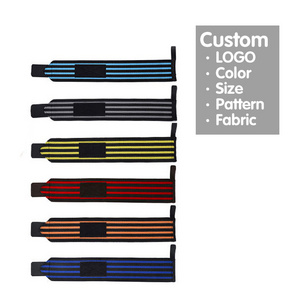 Custom Logo Neoprene Wrist Wraps For Fitness Powerlifting Adjustable Wristband Gym Accessories Wrist Brace Support Wrist Straps