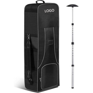 OEM 900D Oxford Golf Bag with Wheels and Padded Shoulder Strap Heavy Duty Tote Golf Tour Staff Bag Travel Vessel Golf Stand Bags