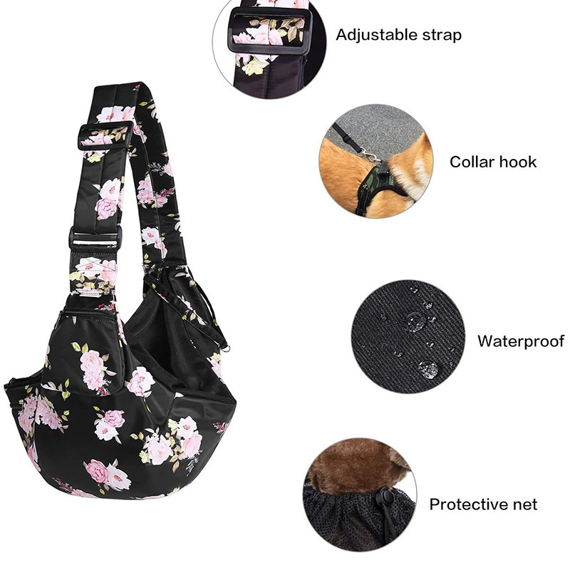 OEM Portable Pet Carrier Bags for Small Dog and Cats Adjustable Single Shoulder Bags Breathable Travel Pet Carry Crossbody Bags