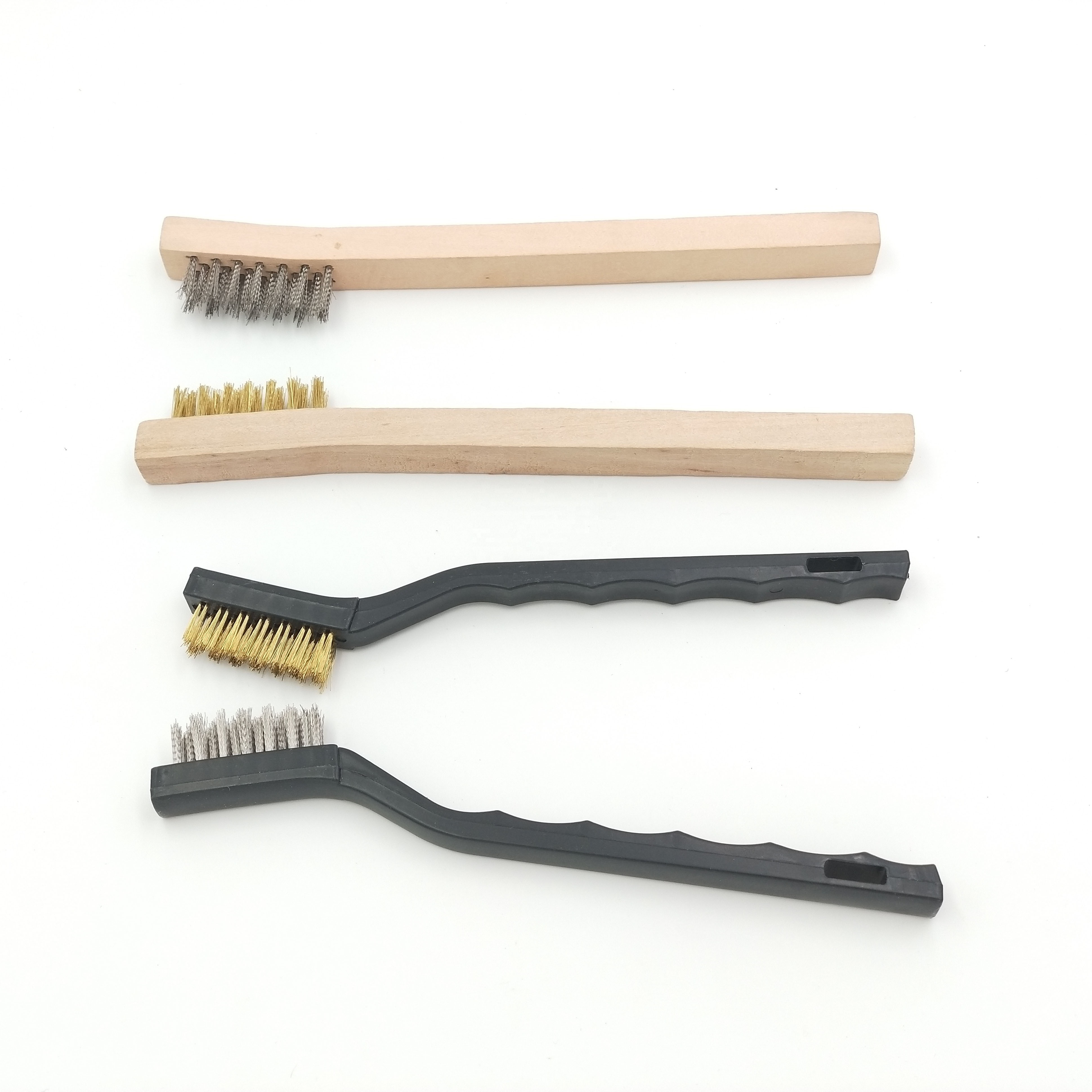 Wood Handle Stainless Steel Wire Brush