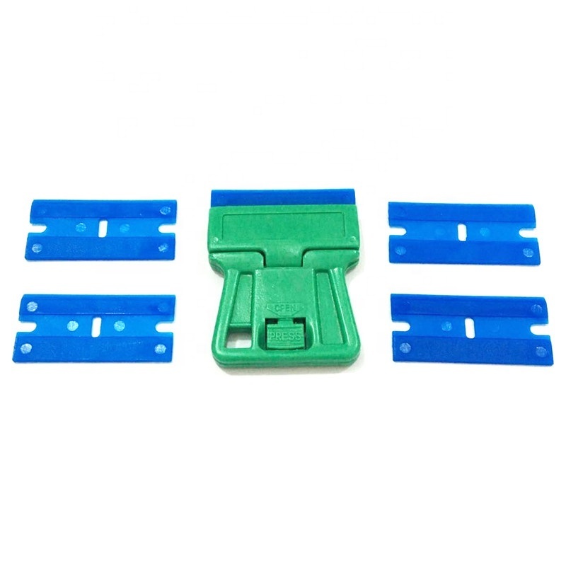 Double Edged Razor Blades Plastic Scraper For Glue Removing