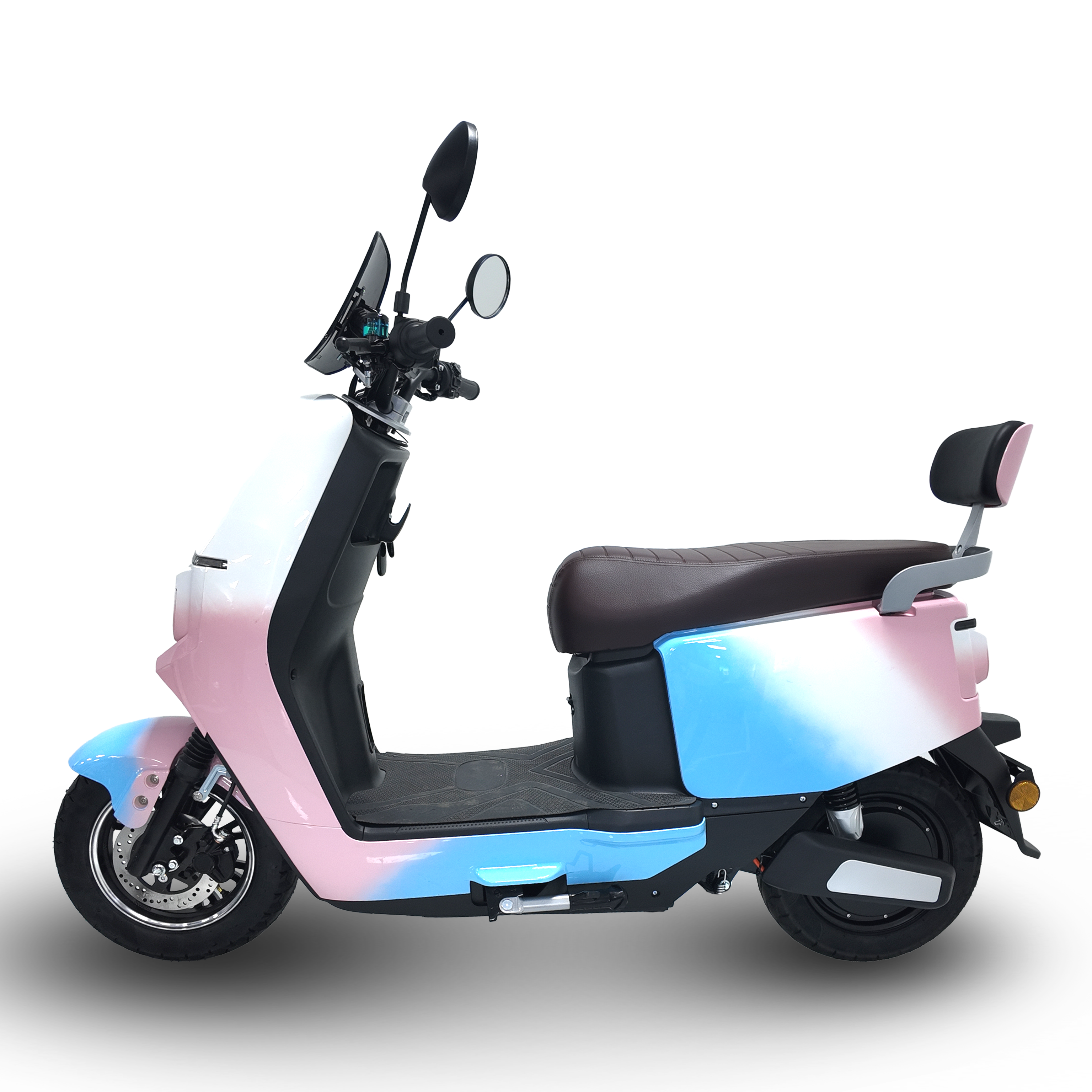 2024 New green energy fashion cute ladies electric scooter 60V20AH lead-acid battery 1000W motor electric motorcycle