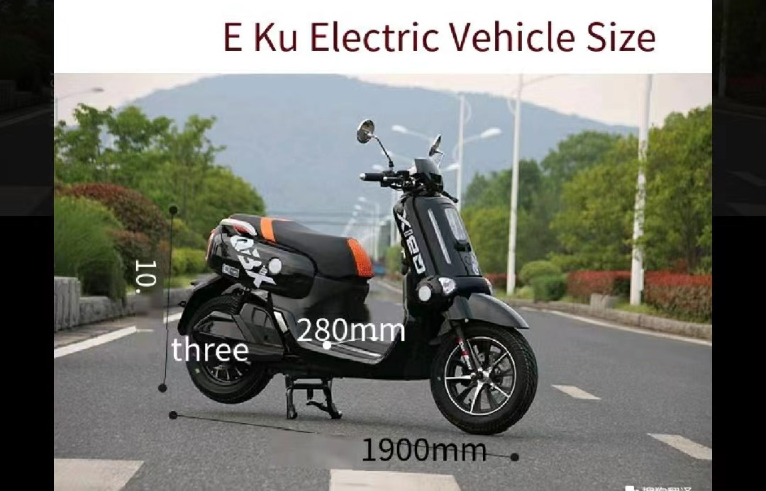 Delivery Pizza Scooter 2022 Loding king 50kmh 1500W Electric Motorcycle With 72v50Ah Electric