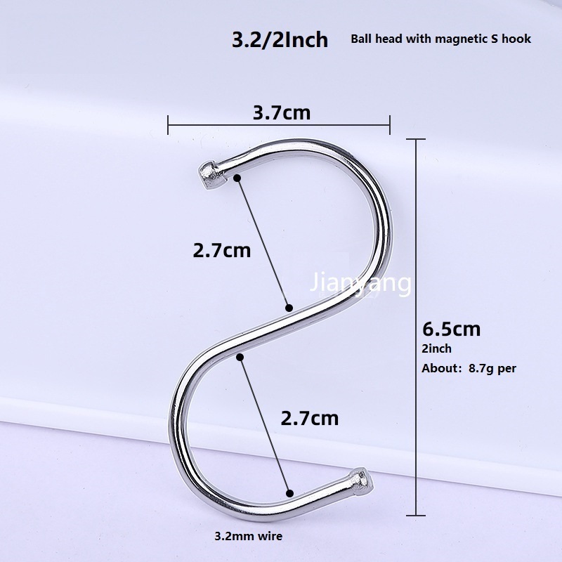 kitchen and bathroom Metal Stainless Steel S hook S-Shaped Hook High Quality Hanging Metal S Hook