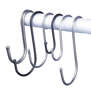 kitchen and bathroom Metal Stainless Steel S hook S-Shaped Hook High Quality Hanging Metal S Hook