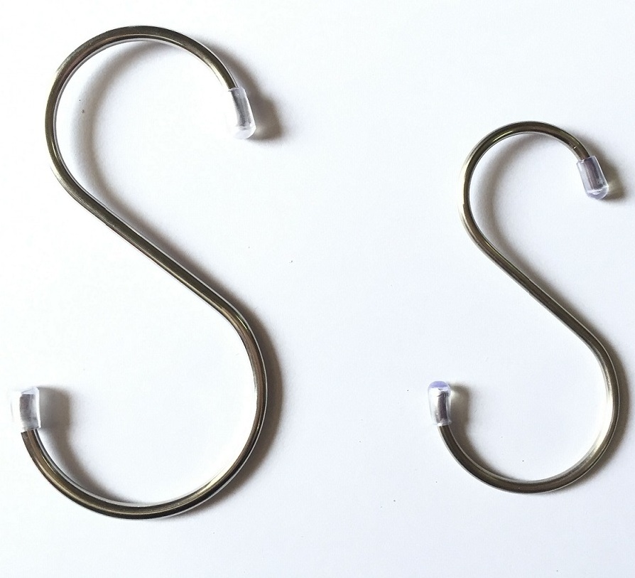 Factory Kitchen supplies storage s hook 304 Stainless Steel S HOOK and Metal S hook for hanging