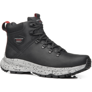 PEGADA MEN ADVENTURE CAMPBELLSBURG NUBUCK GREY-PULL UP - Black Confortable and breathable man's boots