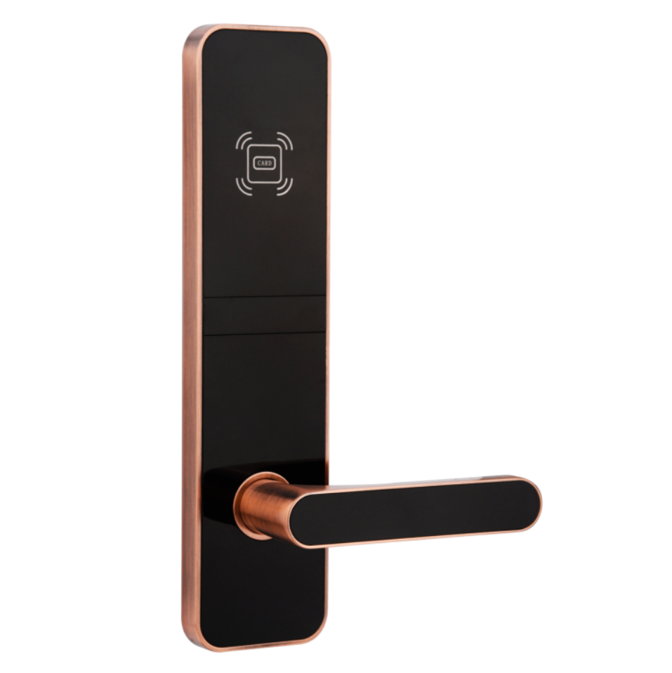 New model high quality hotel key card lock with black color and free software