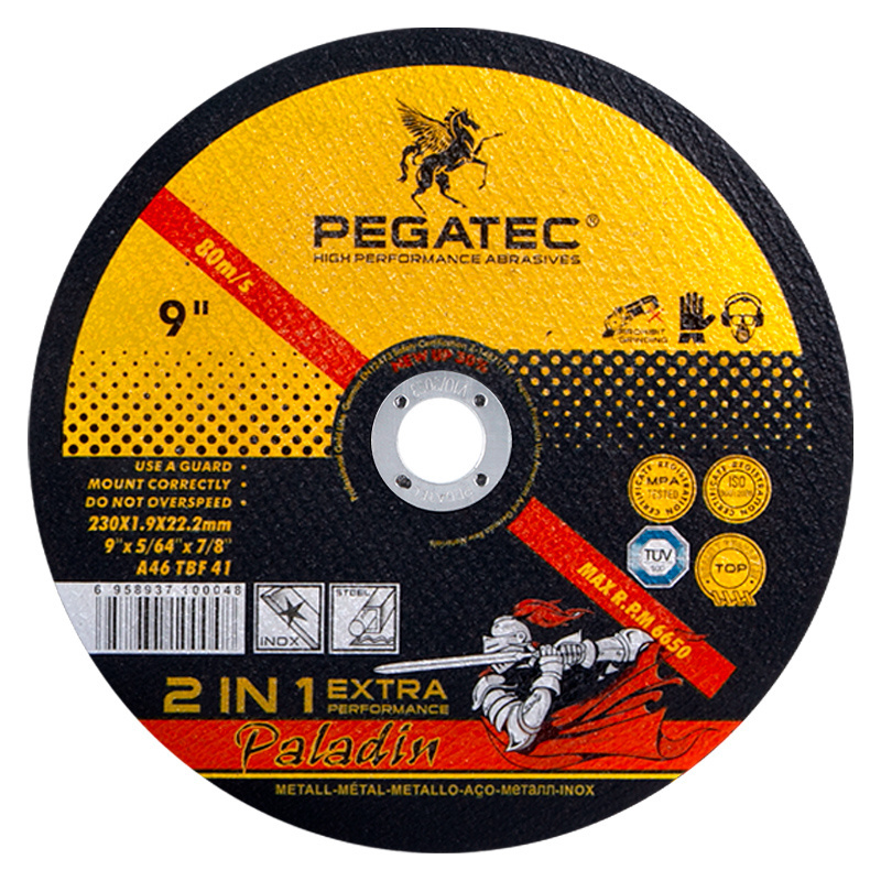 Pegatec 9inch  230x1.9x22mm  disco de corte ultra super thin cutting disc