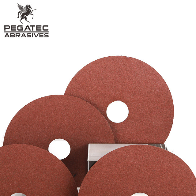 Pegatec 115mm-180mm Zirconia abrasive fiber disc for stainless steel polishing disc