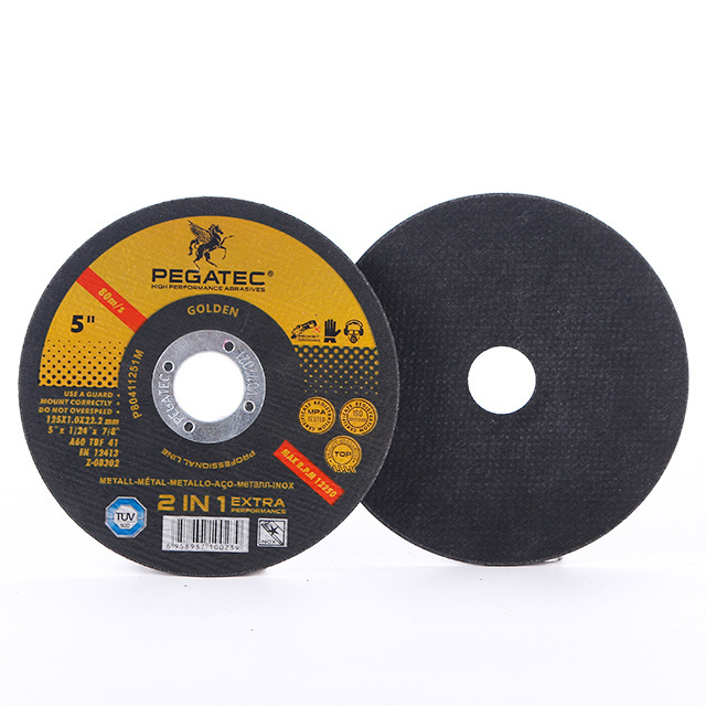 Pegatec super thin 5inch cutting off steel disc for steel and stainless steel