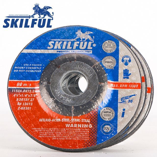 4.5 inch grinding wheel 115x6x22.2mm cutting disc 80m/s for steel/metal