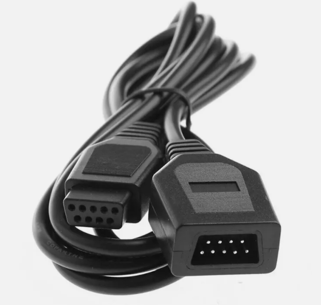 6FT For Sega GENESIS MD 1/2/3 Controller Extension Cord for Sega Genesis 6' Controller